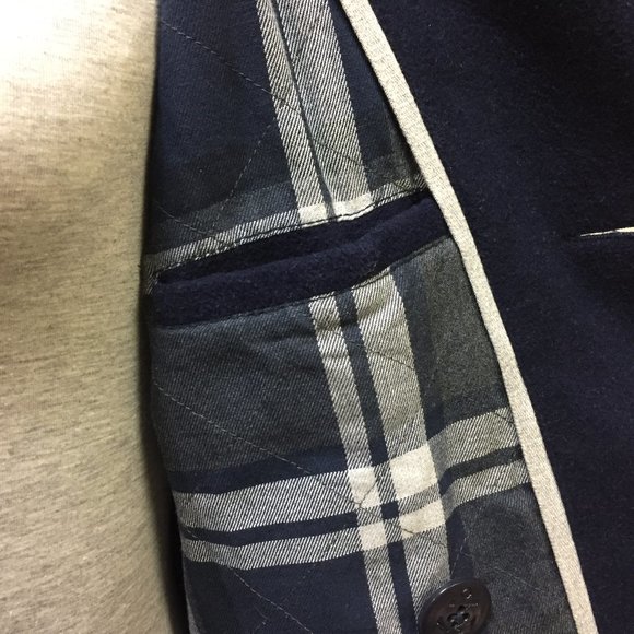 Aeropostale Women's Pea Coat Double Breasted Wool Blend Size XS Navy Blue - Picture 6 of 11